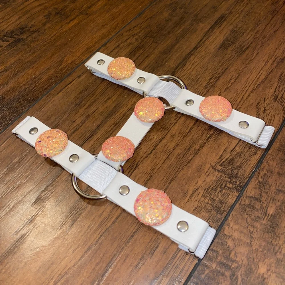 Handmade Pink Candy Leg Garter